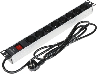 Listwa zasilająca Delta do szafy RACK 19" 2 m, 8 gniazd (PD-8/RACK)