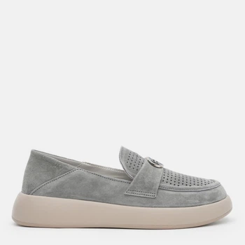 Жіночі мокасини Lola Andy 55030-4 блакитна замша 38
