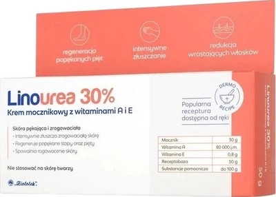 Krem do ciała Linourea 30% mocznikowy z witaminami A i E 50 g (5900558001489)