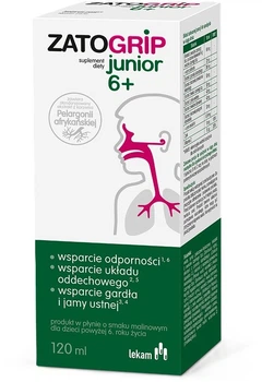 Дієтична добавка Lekam Zatogrip Junior 6+ 120 мл (5906720537480)