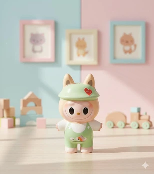 Игрушка антистресс сквиш Лабубу Labubu игрушка зеленая 12 см