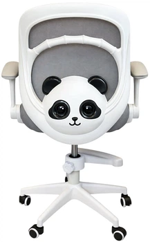 Кресло детское Perfect Home Perfect Kids Panda Gray с подставкой для ног Серое (000012377728)