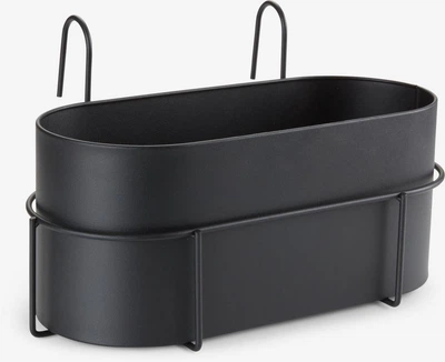 Підвісний балкониий вазон UGLE 23x37x22см чорний