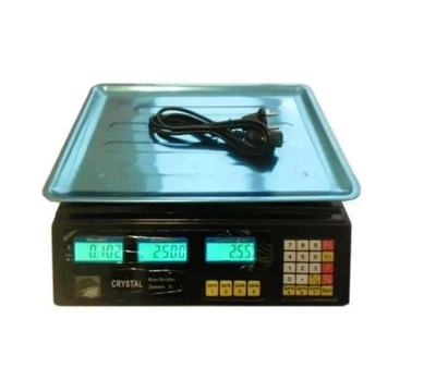 Весы электронные торговые со счетчиком цены Crystal CT-500 до 50 кг.