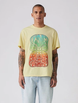 Футболка хлопковая длинная мужская Levi`s 890917380 XL Желтая (1159858089)