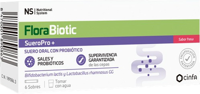 Харчова добавка NS Cinfa Nutritional System FloraBiotic SueroPro+ Полуниця 6 саше (8470001890863)