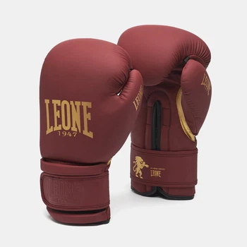 Боксерские перчатки Leone GN059 12 унций бордовые (4B2479DAEE15)