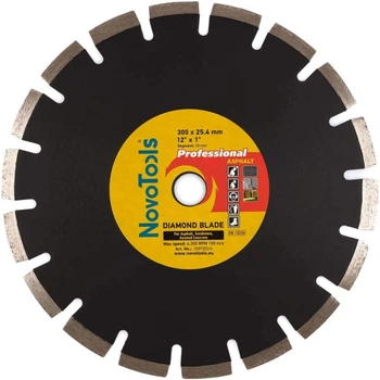 Алмазний диск 300 10х25,4 Professional asphalt сегмент NovoTools 10 шт (434872)