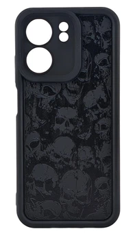 Чехол Shock Case 3D Print для Oppo A5x 4G / 5G (CPH2725) бампер силиконовый черный с рисунком Черепа