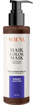 Тонувальна маска для волосся з кератином і пантенолом WIL'NA Hair Color Mask Фіолетовий 250 мл