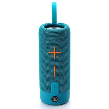 Колонка портативна Bluetooth T&G TG619 peacock синьо-зелена