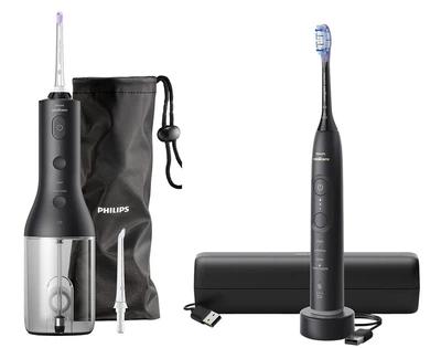 Іригатор Philips Sonicare HX3826/33 Power Flosser 3000 + Електрична зубна щітка Philips Sonicare HX7421/01 серії 7100 (комплект)