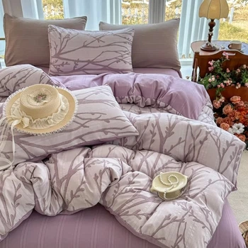 Постельное белье полуторное из муслина Colorful Home 21293 150х210 см