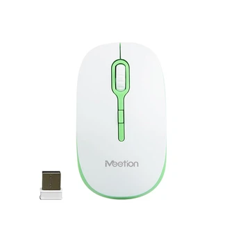 Мышь MeeTion Wireless Mouse 2.4 G MT-R547 White-Green