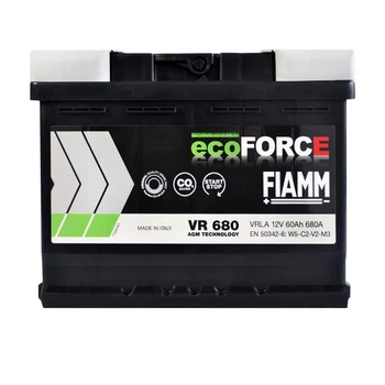 Автомобільний акумулятор FIAMM Ecoforce AGM 60Аh 680А R+ 242х175х190 мм