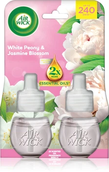 Сменный флакон запаска к Электрическому ароматизатору воздуха Air Wick White Peony & Jasmine Blossom "Белый пион и цвет жасмина" 2×19 мл