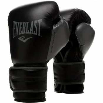 Боксерські рукавички Everlast Powerlock Training Gloves 870310-70-816 чорний/сірий 16 oz (009283608354) Everlast 009283608354 1041188