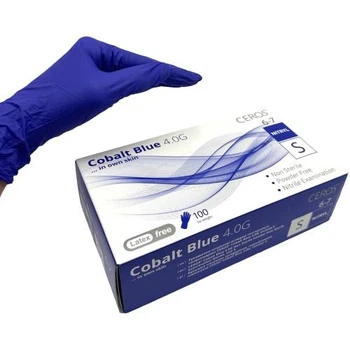 Рукавиці Ceros Fingers Cobalt нітрилові S 100 шт. (4400023)