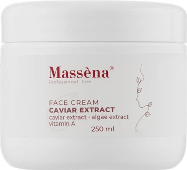 Крем для лица с экстрактом черной икры - Massena Face Cream Caviar Extract Vitamin A-Caviar Extract-Algae Extract 250ml (947075-1205223-2)