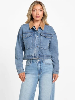 Джинсовая куртка женская Guess 185573097 L Синяя (1159858756)