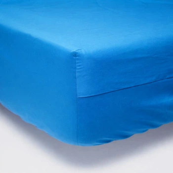 Простирадло на резинці Moon&Star Deep Blue Сатин Premium 100х190х10 см (MS-850004385)