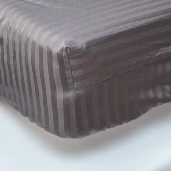 Простирадло на резинці Moon&Star Stripe Black Satin Stripe 70х190х10 см (MS-850005340)