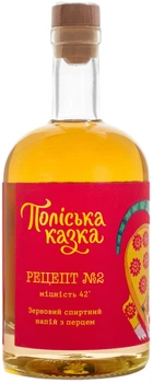 Зерновой спиртной напиток Поліська казка Рецепт №2 с перцем 0.5 л 42% (4820290850149)