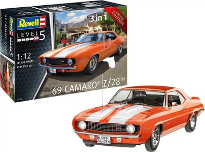 Сборная модель-копия Revell модель автомобиль Chevrolet '69 Camaro Z/28 Уровень 5 Масштаб 1:12 (RVL-07727)