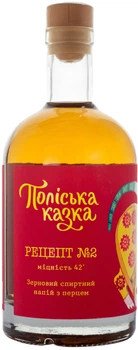 Зерновой спиртной напиток Поліська казка Рецепт №2 с перцем 0.7 л 42% (4820290850187)