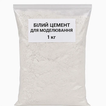 Белый цемент для моделирования Промис-Плюс, 1 кг