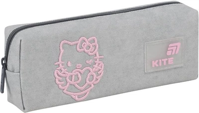 Пенал шкільний Kite Hello Kitty 7x19x4 см Сірий (HK26-642-1)