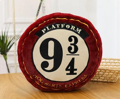 Декоративна плюшева подушка Harry Potter Гаррі Поттер - платформа 9 3/4 - бордова 40 см