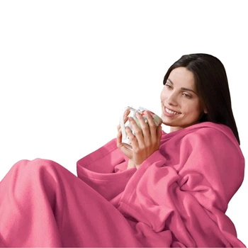 Плед с рукавами Розовый 140x180 см P1 Pink