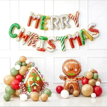 Фотозона з повітряних кульок Merry Christmas.