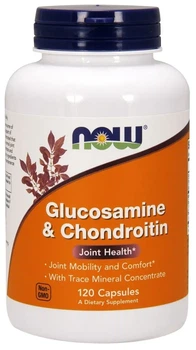 Глюкозамін і хондроїтин Now Foods Glucosamine and Chondroitin 120 капсул (733739032287)