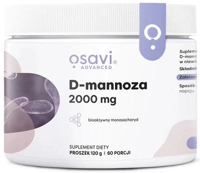 D-mannoza Osavi D-mannoza 2000 mg 120 g (5904139923481)