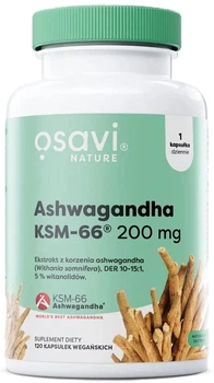 Ashwagandha Osavi KSM-66 200 mg 120 kapsułek (5904139924266)