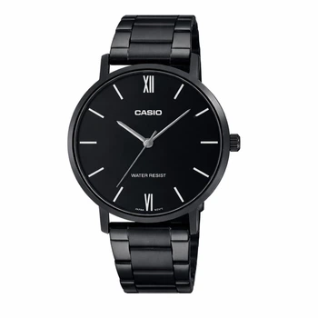 Чоловічий годинник Casio MTP-VT01B-1B елегантний чорний