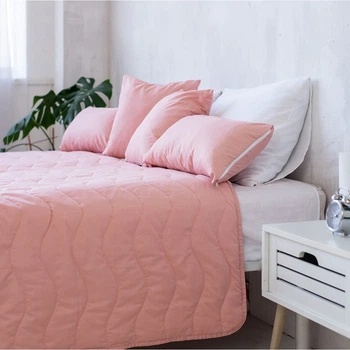 Покривало Sonex Capri двостороннє 220x240 Коралове з білим (SO102403)
