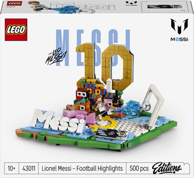Конструктор LEGO Editions Football Ліонель Мессі — найкращі моменти футбольних матчів 500 деталей (43011)
