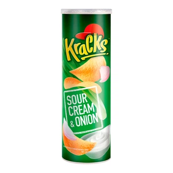 Чипси Kracks зі смаком сметани та цибулі 160 г