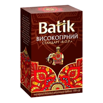 Чай чорний Batik Високогірний В.О.Р. 100 г