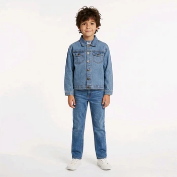 Детская джинсовая куртка Disney Микки Маус 122-128 см (6-8Y) синий