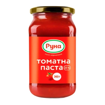 Томатна паста Руна 25% 360 г