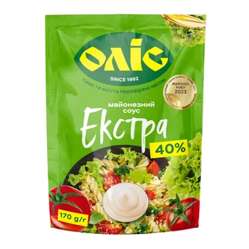 Майонезний соус Оліс Екстра 40% 170 г