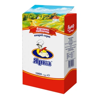 Борошно пшеничне Ярка вищого ґатунку 1 кг