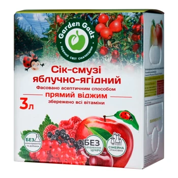 Сік-смузі Garden Gadz Яблучно-ягідний 3 л