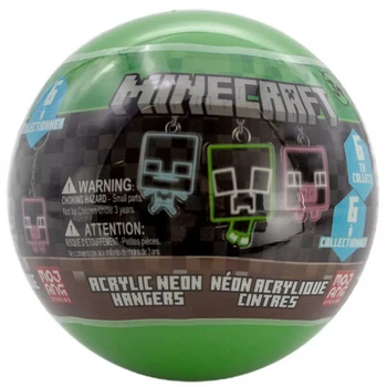 Акриловая фигрука сюрприз Minecraft с подвеской в капсуле в ассортименте JTMIN-35200