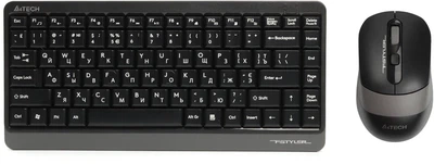 Комплект (клавіатура, миша) A4Tech Fstyler FG1110 Wireless Сірий