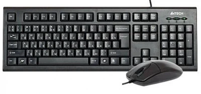 Комплект (клавіатура, миша) A4Tech KR-8520D USB Чорний